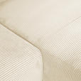 ECKSOFA Naturfarben Cord Rückenkissen, Schlaffunktion, Rücken echt, Stauraum, Liegefläche im Originalstoff  - Schwarz/Naturfarben, KONVENTIONELL, Kunststoff/Textil (266/180cm) - Carryhome