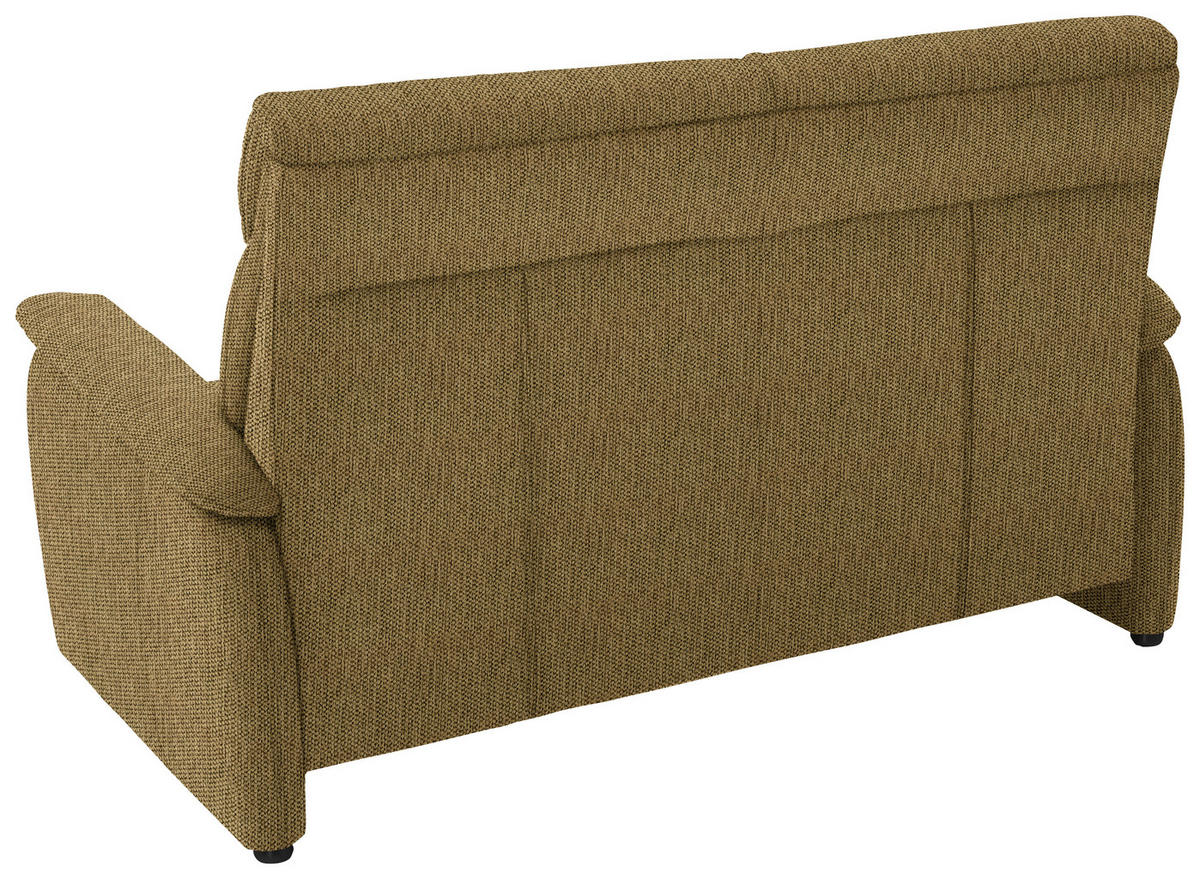 2,5-SITZER in Flachgewebe Messingfarben  - Messingfarben/Schwarz, Konventionell, Textil/Metall (178/107/97cm) - Pure Home Comfort
