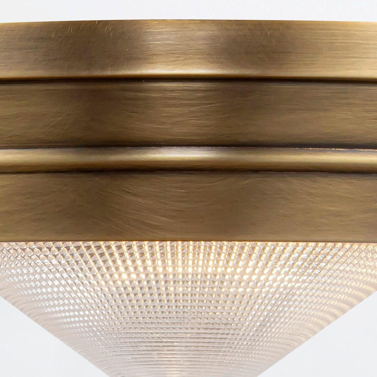 DECKENLEUCHTE 25,9/12,5 cm    - Messingfarben, KONVENTIONELL, Glas/Metall (25,9/12,5cm) - Elstead Lighting