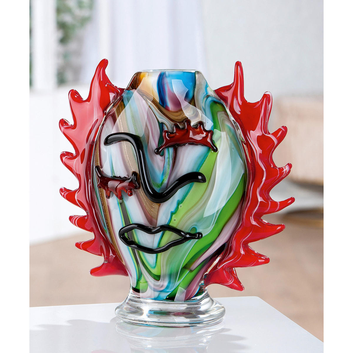 DEKOVASE  - Multicolor, Basics, Glas (23/46/12cm)
