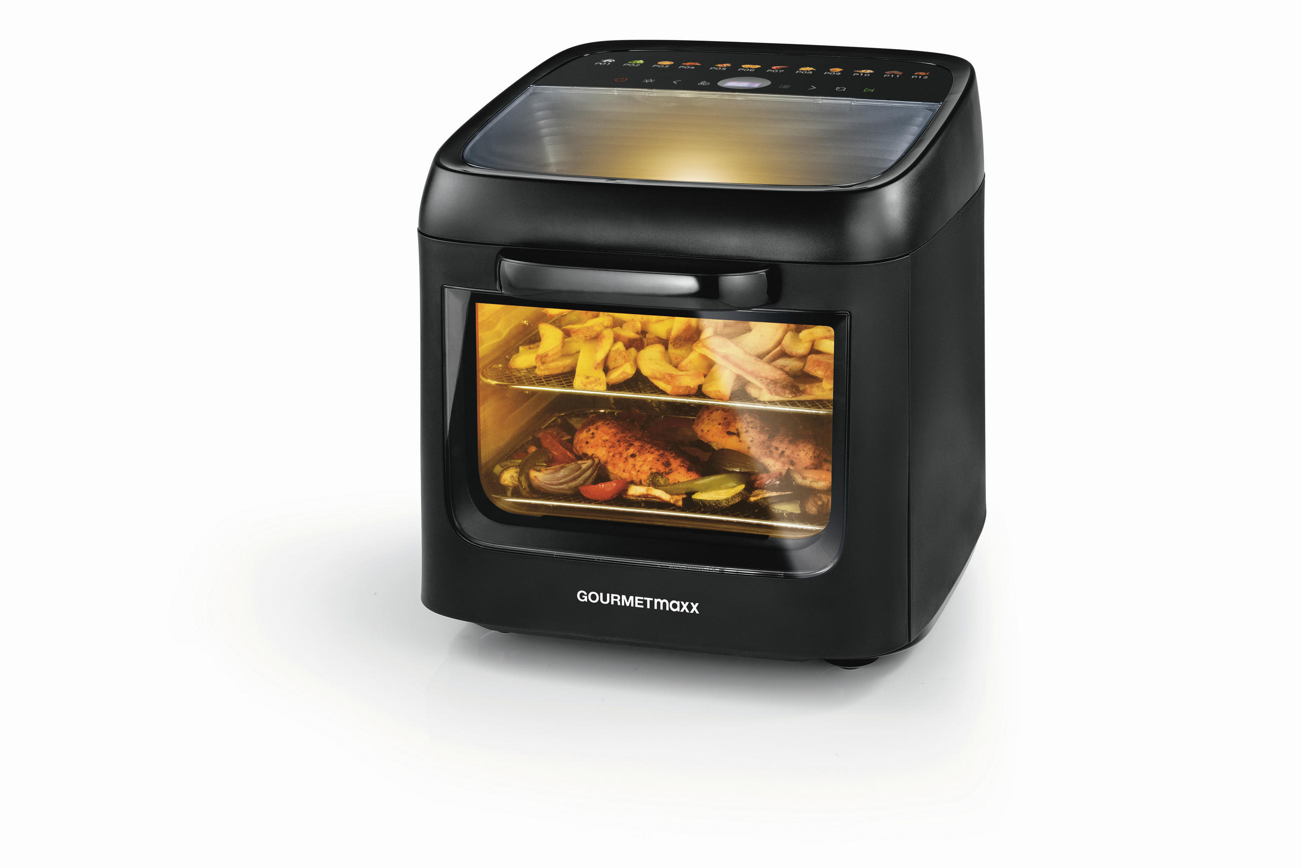 MINIBACKOFEN GOURMETmaxx  - Schwarz, Basics, Kunststoff/Metall (44,6/33,7/35,5cm) - GOURMETMAXX