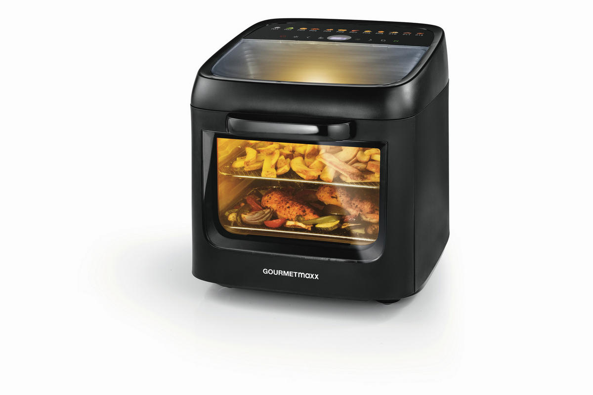 MINIBACKOFEN GOURMETmaxx  - Schwarz, Basics, Kunststoff/Metall (44,6/33,7/35,5cm) - GOURMETMAXX