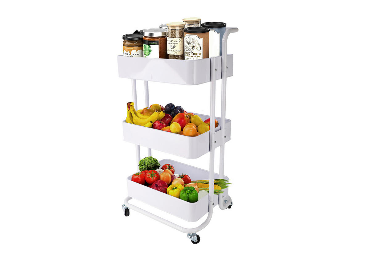 SERVERINGSVAGN i vit  - vit, Basics, metall (43/32/86cm) - Echtwerk
