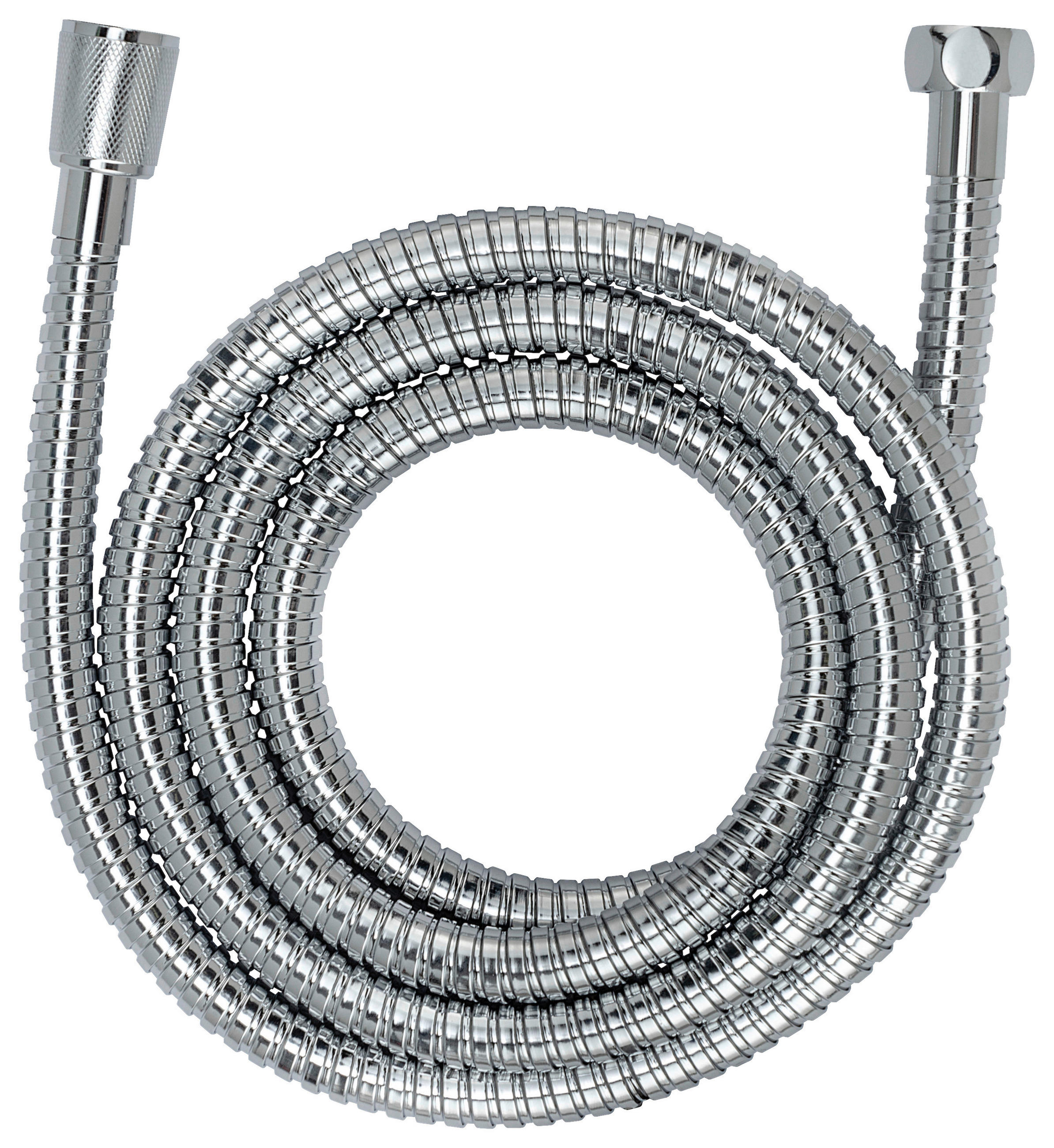 BRAUSESCHLAUCH 24003100  - Chromfarben, Basics, Metall (150cm) - Wenko