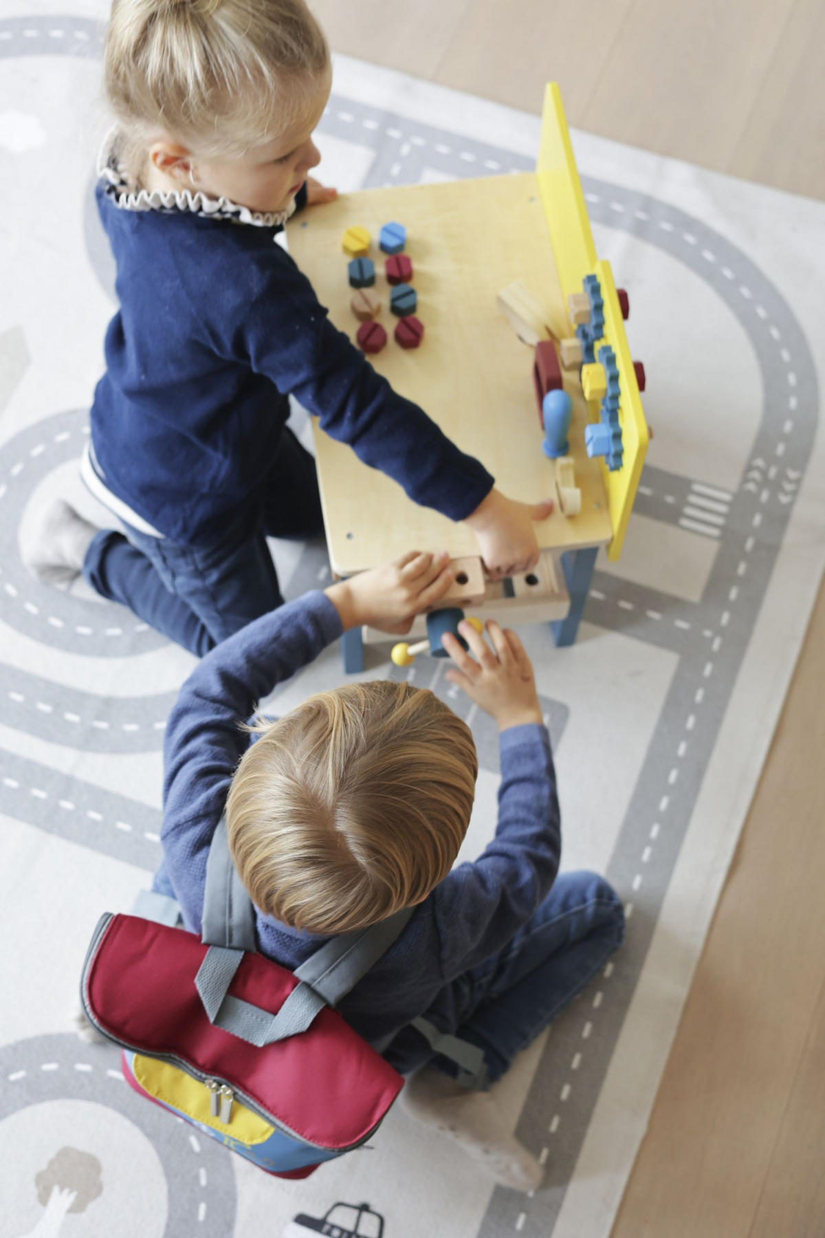 KINDERWERKBANK - Multicolor, Basics, Holz (40/47/26cm) - small foot