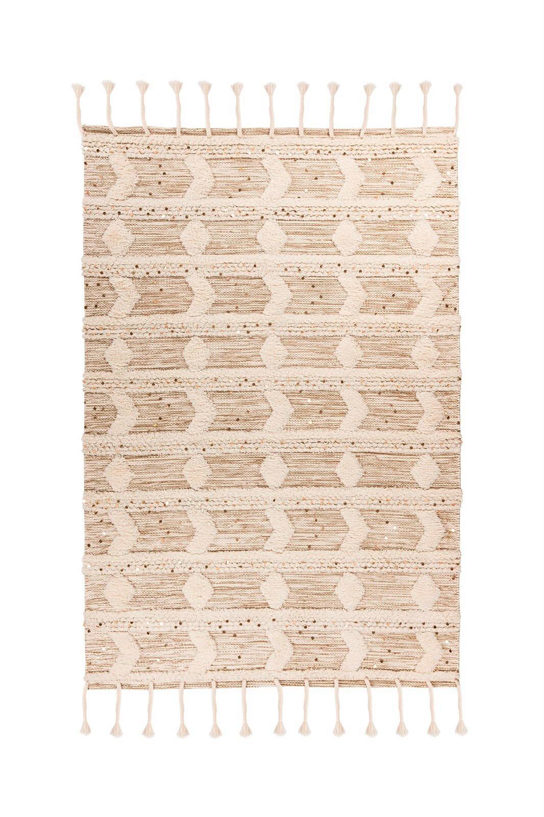 TEPPICH 160/230 cm Bohist 425 Creme / Khaki Multicolor  - Multicolor, KONVENTIONELL, Textil (160/230cm)