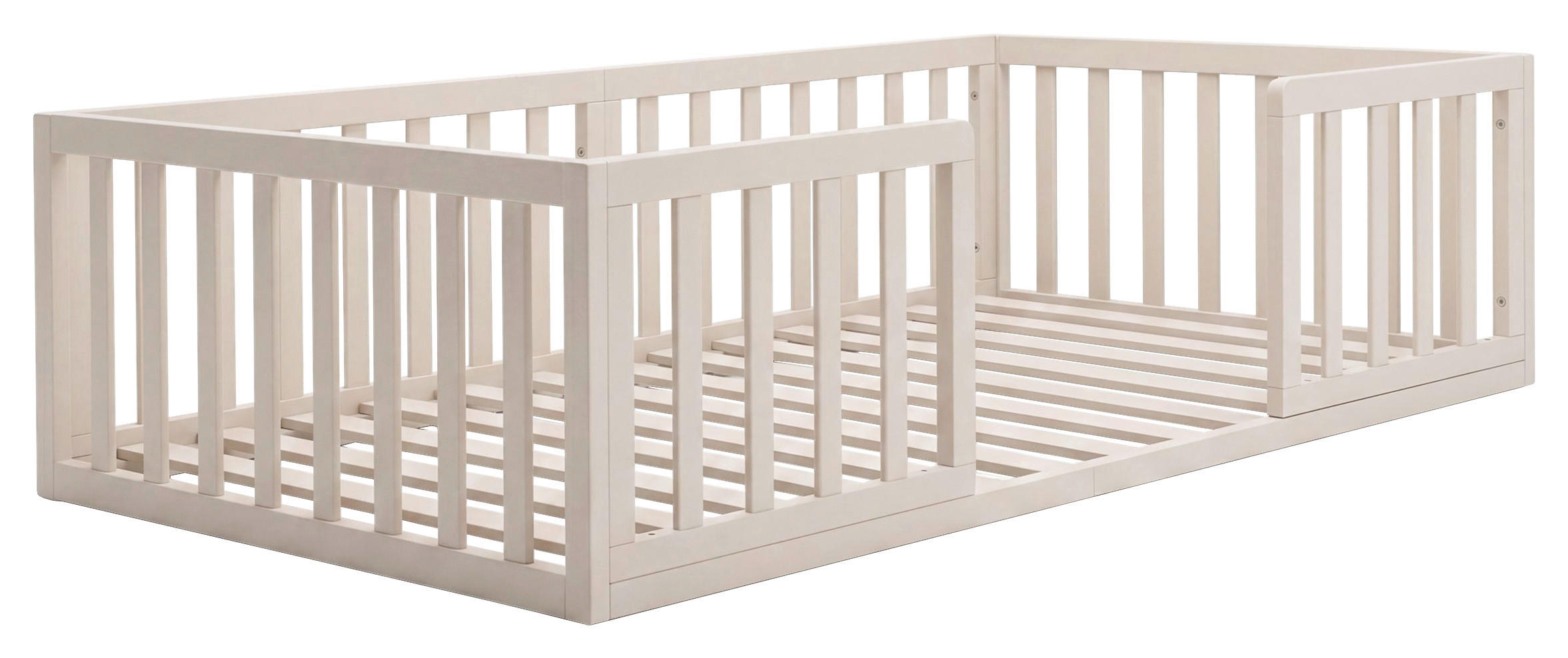 BODENBETT 70/140 cm  in Kaschmir  - Hellbraun/Kaschmir, Basics, Holzwerkstoff (70/140cm) - Roba