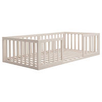 BODENBETT 70/140 cm  in Kaschmir  - Hellbraun/Kaschmir, Basics, Holzwerkstoff (70/140cm) - Roba