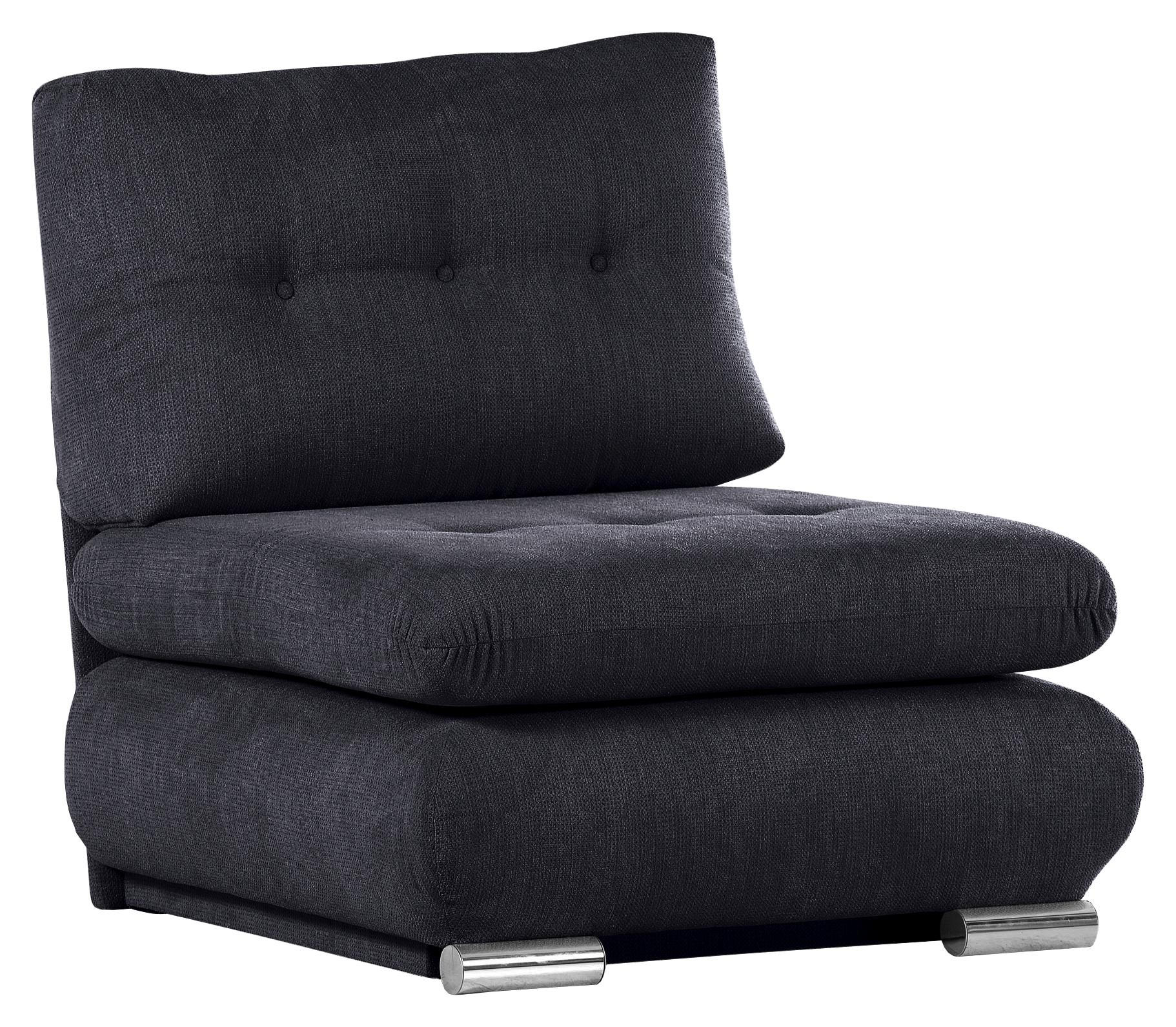 Xora SCHLAFSESSEL Flachgewebe Schwarz 