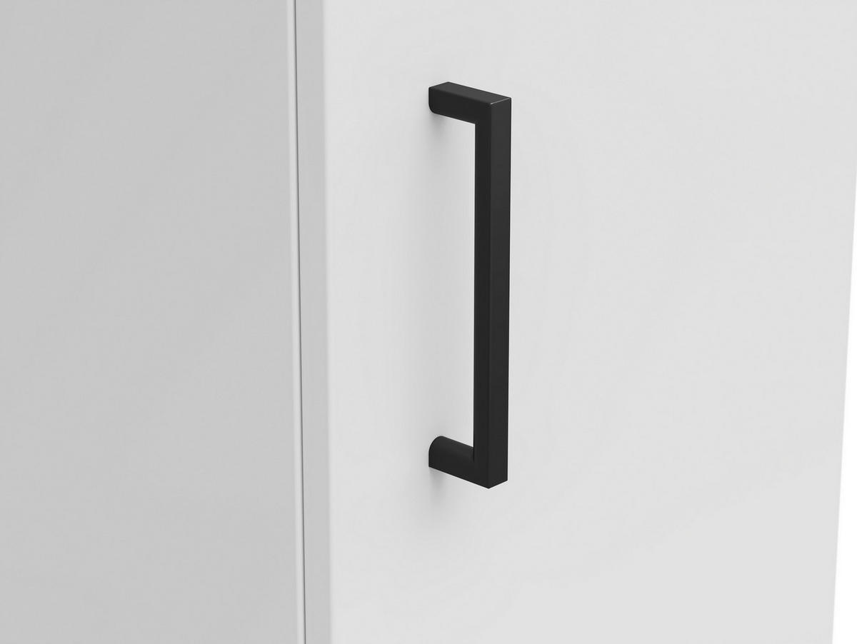 VÍCEÚČELOVÁ SKŘÍŇ, bílá, 30/83/40 cm - bílá/černá, Moderní, kompozitní dřevo/plast (30/83/40cm) - Carryhome