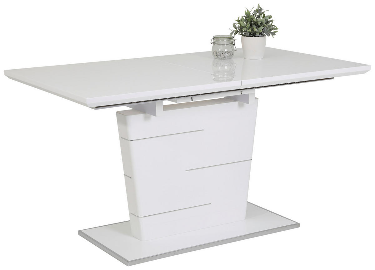 TISCHGRUPPE Anthrazit, Grau  - Anthrazit/Grau, MODERN, Textil/Metall (120 - 160/76/80cm) - MID.YOU