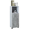 UNTERSCHRANK in   - Silberfarben/Schwarz, Basics, Holzwerkstoff/Kunststoff (31/93/30cm) - MID.YOU
