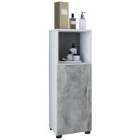 UNTERSCHRANK in   - Silberfarben/Schwarz, Basics, Holzwerkstoff/Kunststoff (31/93/30cm) - MID.YOU