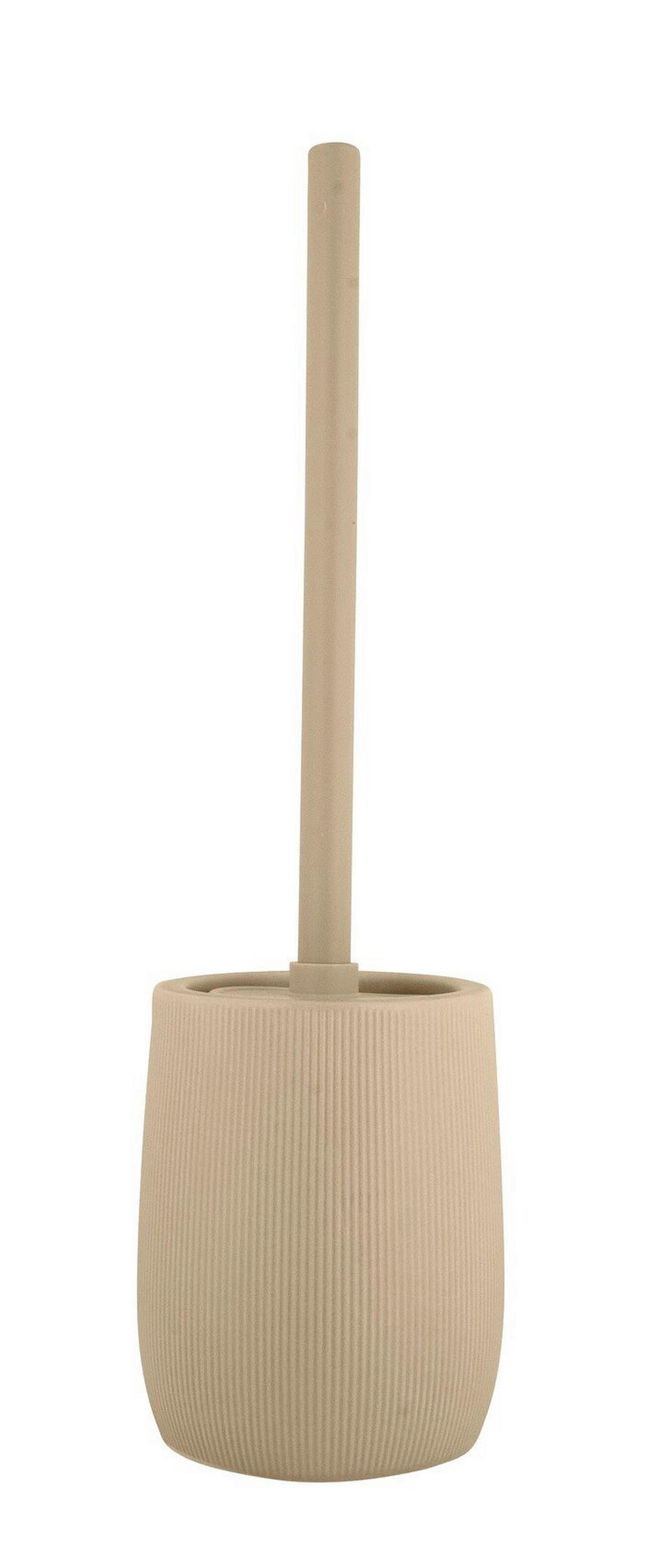 WC-BÜRSTENGARNITUR - Beige, Basics, Keramik/Kunststoff (12/39,5/12cm) - Wenko