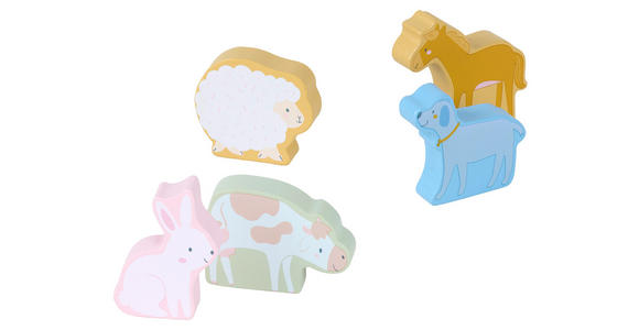 KINDERSPIELSET Bauernhof  - Multicolor/Naturfarben, Basics, Holzwerkstoff/Textil - My Baby Lou