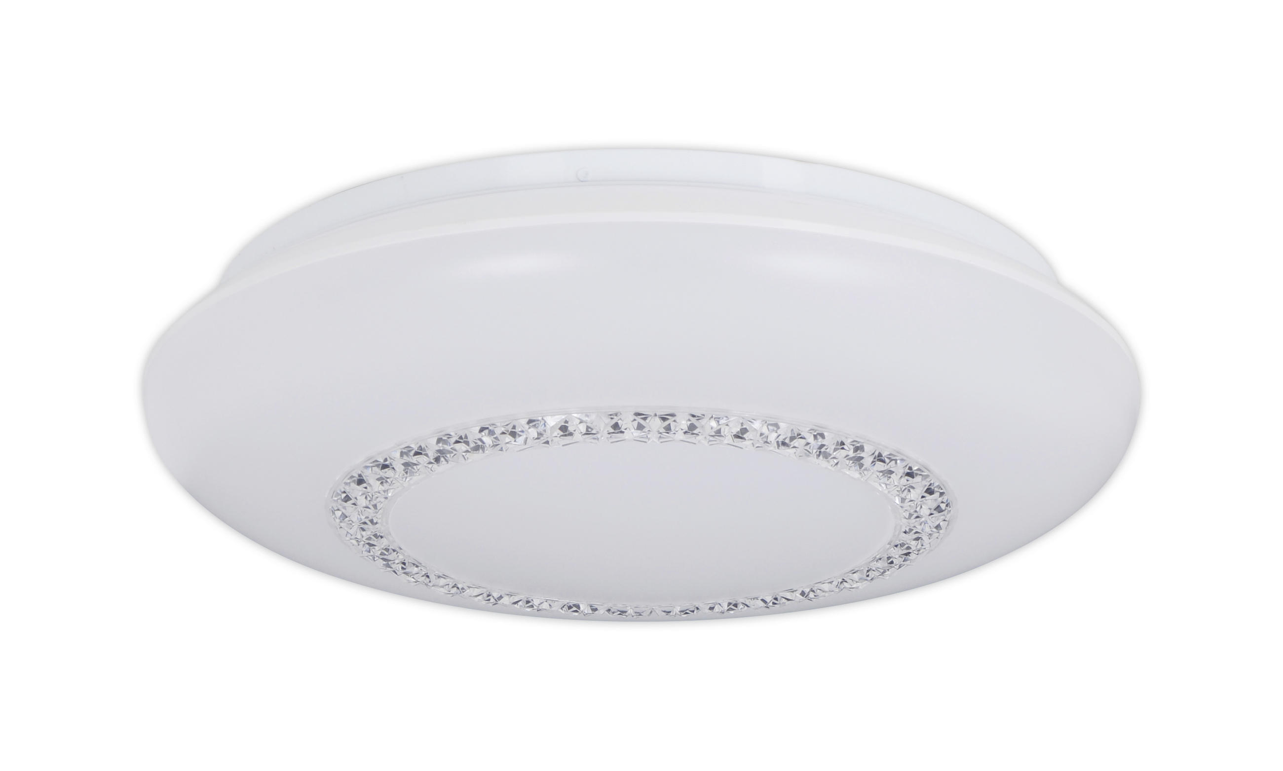 LED-DECKENLEUCHTE Pilsen 41 cm  - Klar/Weiß, Basics, Kunststoff/Metall (41cm) - Näve