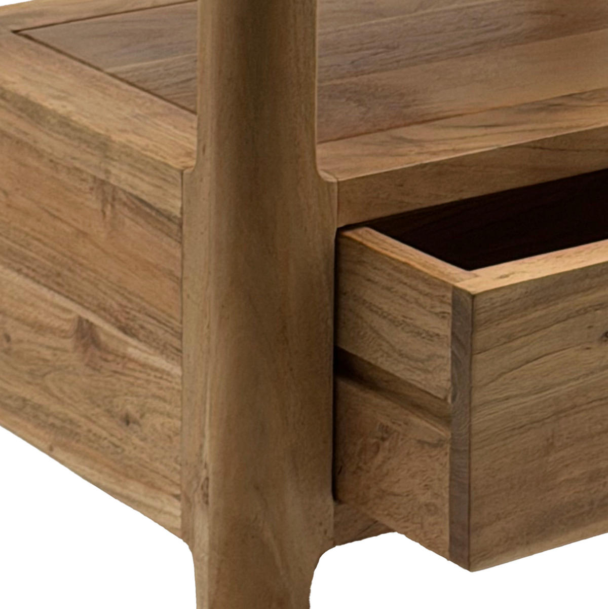 NACHTTISCH  in massiv Akazie Akaziefarben  - Akaziefarben, Design, Holz (45/35/46cm) - Livetastic