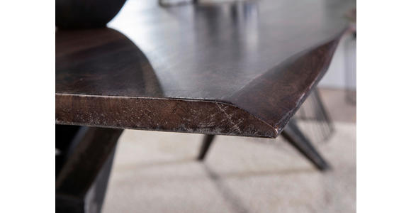 ESSTISCH in Holz 200/100/76 cm  - Schwarz/Braun, ROMANTIK / LANDHAUS, Holz/Metall (200/100/76cm) - Landscape