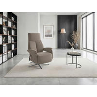 RELAXSESSEL Textil Taupe  - Taupe/Schwarz, Basics, Textil/Metall (75/110/85cm) - Sit & More