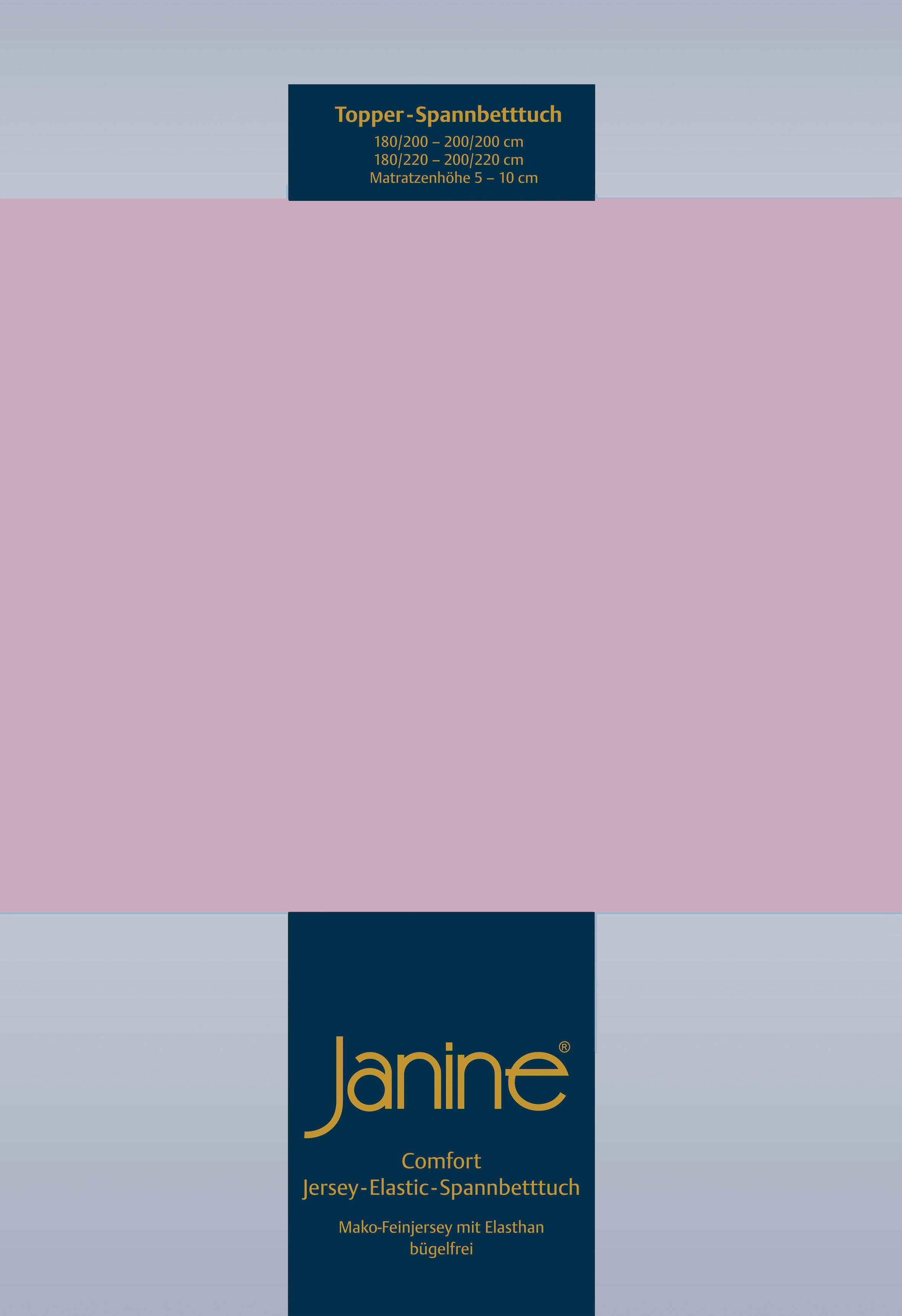 TOPPER-SPANNBETTTUCH Jersey  - Altrosa, Basics, Textil (100/200/10cm) - Janine