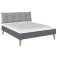 BETT 180/200 cm  in Grau  - Wildeiche/Grau, Design, Holz/Holzwerkstoff (180/200cm) - Carryhome