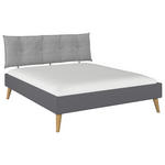BETT 180/200 cm  in Grau  - Wildeiche/Grau, Design, Holz/Holzwerkstoff (180/200cm) - Carryhome