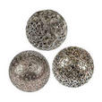 DEKOKUGEL - Silberfarben, Basics, Kunststoff (10cm) - Ambia Home
