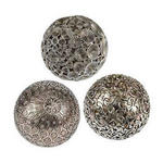 DEKOKUGEL - Silberfarben, Basics, Kunststoff (10cm) - Ambia Home