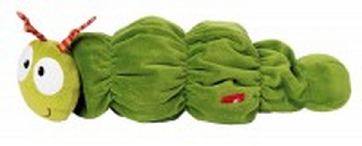 VIBRATIONSRASSEL Raupe  - Hellgrün/Grün, Basics, Textil (21/13/13cm) - Sigikid