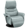 RELAXSESSEL in Leder Hellblau  - Anthrazit/Hellblau, Design, Leder/Metall (78/111/85cm) - Himolla Komfortklass