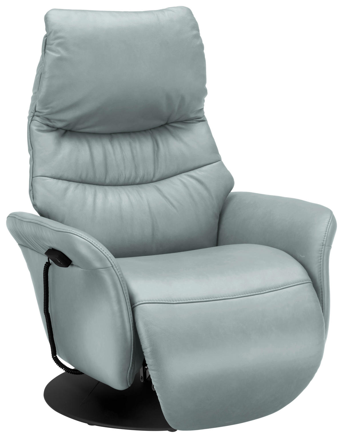 RELAXSESSEL in Leder Hellblau  - Anthrazit/Hellblau, Design, Leder/Metall (78/111/85cm) - Himolla Komfortklass
