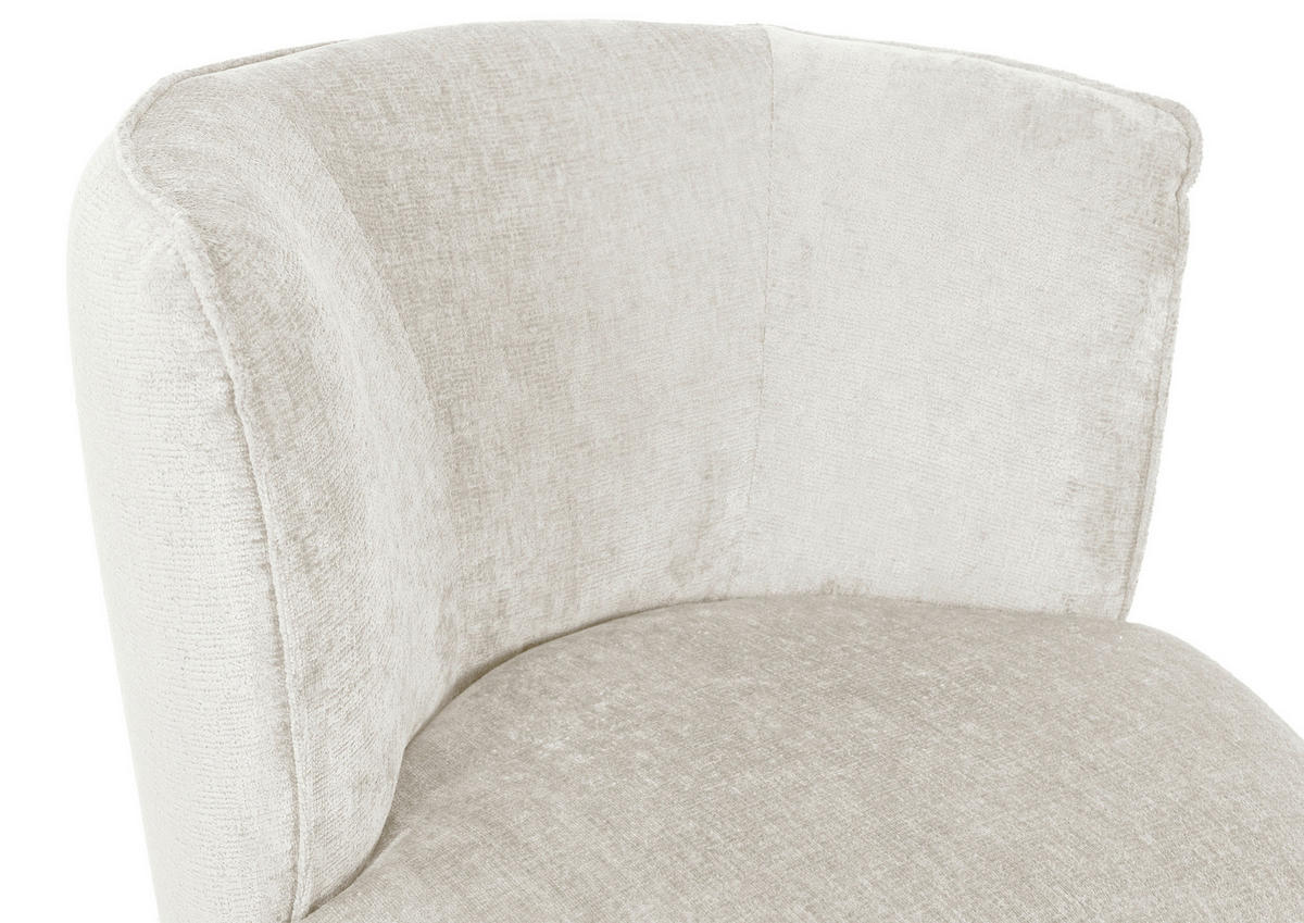FÅTÖLJ i textil beige  - beige/svart, Modern, metall/textil (77/81/85cm) - MID.YOU