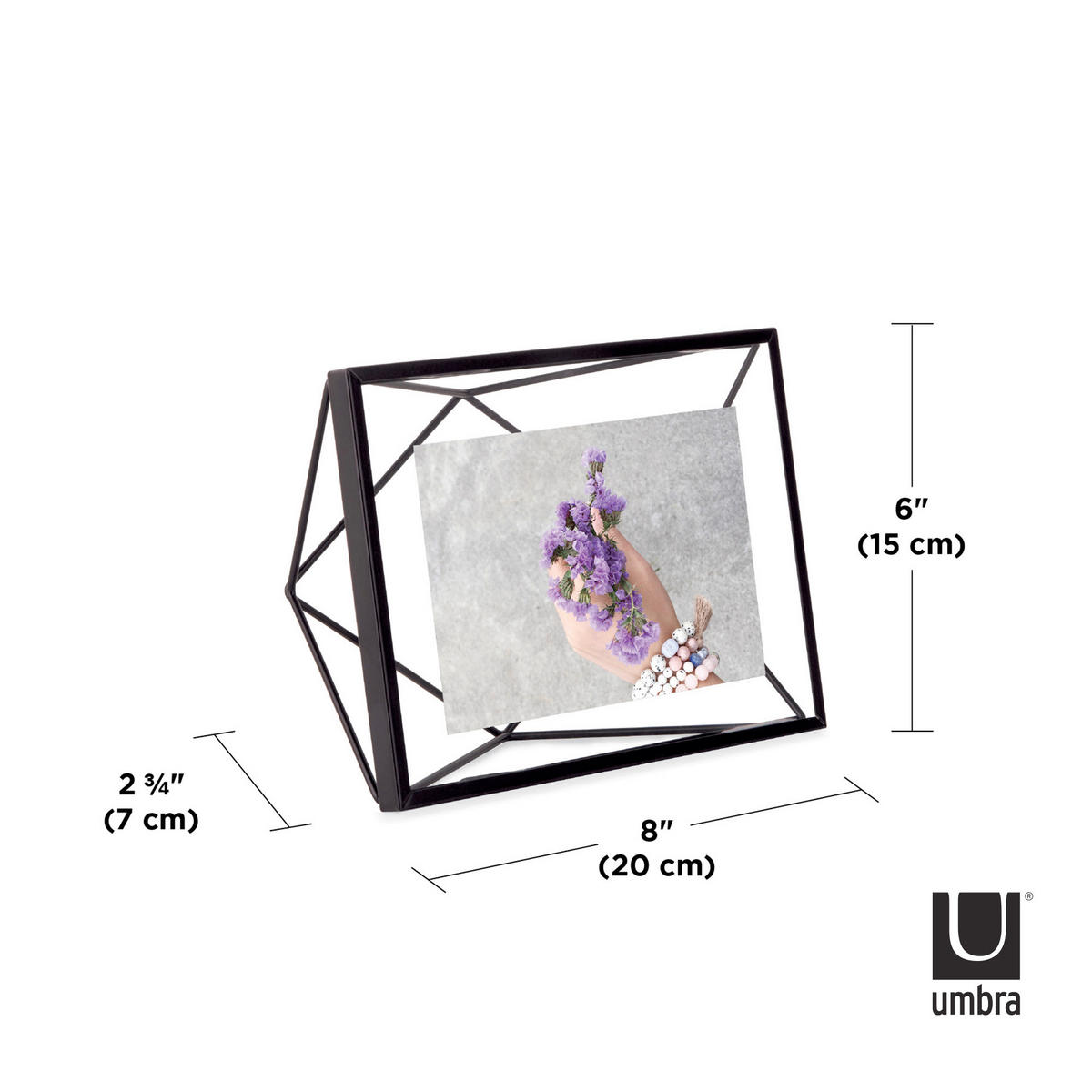 RAM ZA FOTOGRAFIJE      15/7/20 cm    - crna, Osnovno, staklo/metal (15/7/20cm) - Umbra