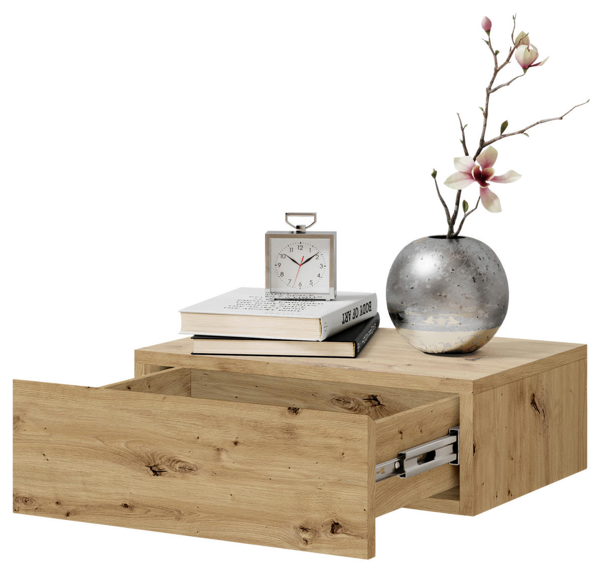 SÄNGBORD i ek Artisan  - ek Artisan, Modern, trämaterial (42/14/30cm) - Livetastic