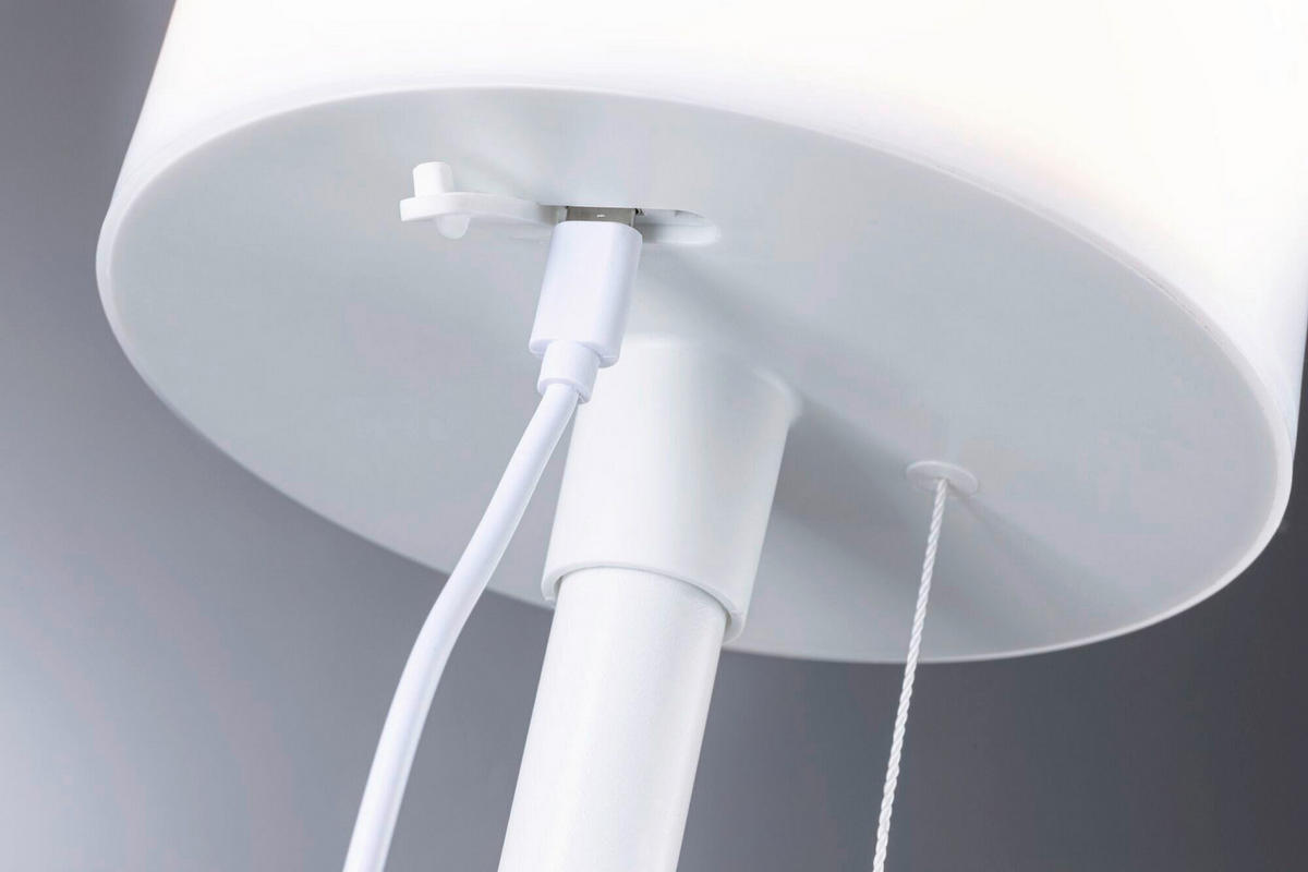 SOLARLEUCHTE Bartja 14,8/24,0 cm   - Weiß, Basics, Kunststoff/Metall (14,8/24,0cm) - Paulmann