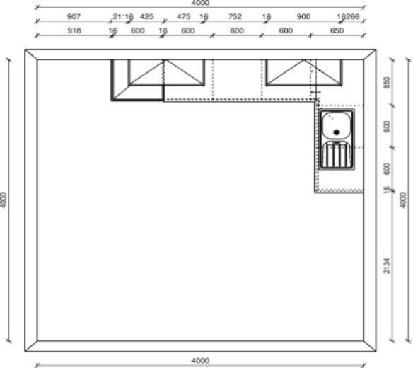 Thumbnail - Express Eckküche Star, Weiß Hochglanz, Eiche grau, Metall, 2 Schubladen, L-Form, nur wie online abgebildet bestellbar, 3...