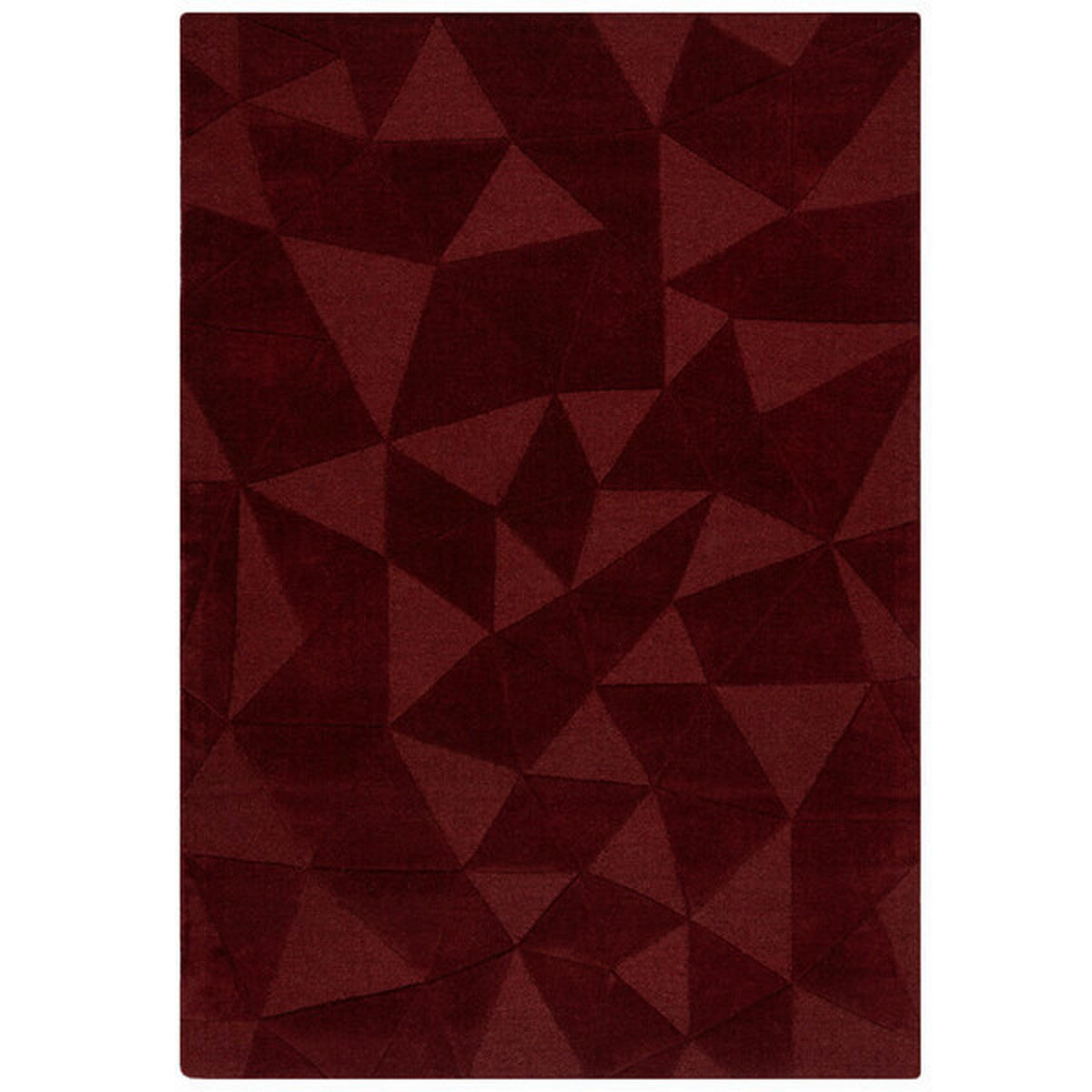 HANDWEBTEPPICH 120/170 cm SHARD Rot  - Rot, KONVENTIONELL, Textil (120/170cm)