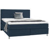 BOXSPRINGBETT 180/200 cm  in Blau  - Chromfarben/Blau, KONVENTIONELL, Kunststoff/Textil (180/200cm) - Voleo