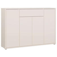 SCHUHSCHRANK Sandfarben  - Sandfarben/Grau, MODERN, Holzwerkstoff/Kunststoff (143,9/99,1/34,9cm) - Carryhome