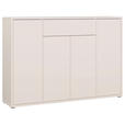 SCHUHSCHRANK  in 143,9/99,1/34,9 cm  - Sandfarben/Grau, MODERN, Holzwerkstoff/Kunststoff (143,9/99,1/34,9cm) - Carryhome