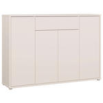 SCHUHSCHRANK  in 143,9/99,1/34,9 cm  - Sandfarben/Grau, MODERN, Holzwerkstoff/Kunststoff (143,9/99,1/34,9cm) - Carryhome