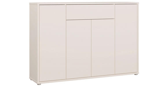 SCHUHSCHRANK  in 143,9/99,1/34,9 cm  - Sandfarben/Grau, MODERN, Holzwerkstoff/Kunststoff (143,9/99,1/34,9cm) - Carryhome