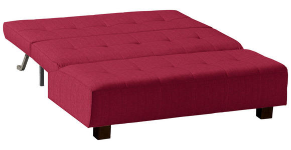 SCHLAFSOFA Juice in Rot  - Rot/Schwarz, Design, Textil/Metall (165/92/102cm) - Novel