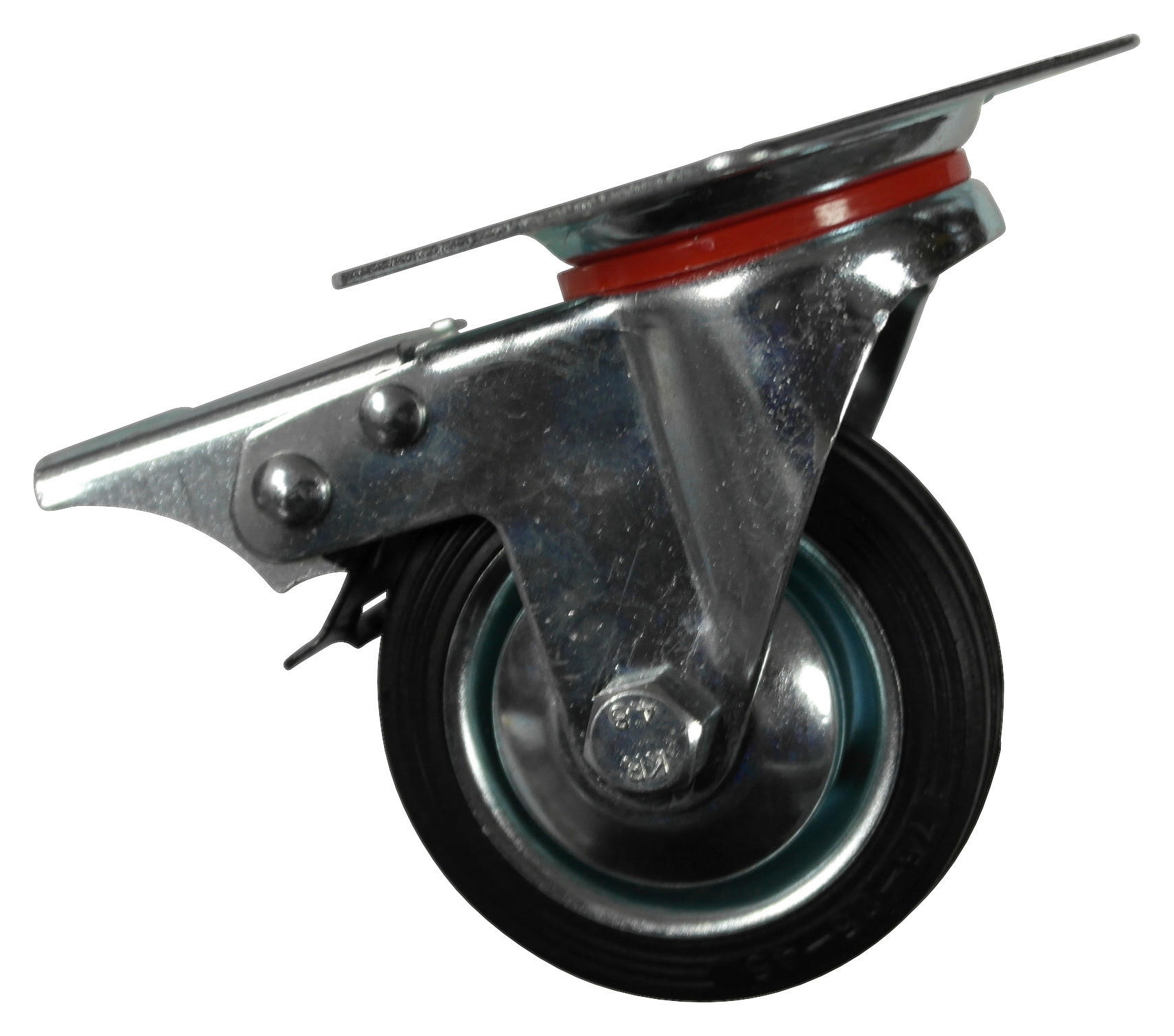 Lenkrollen Möbel Stahl Schwarz 1 Stk. Ø 7,5 cm Universal