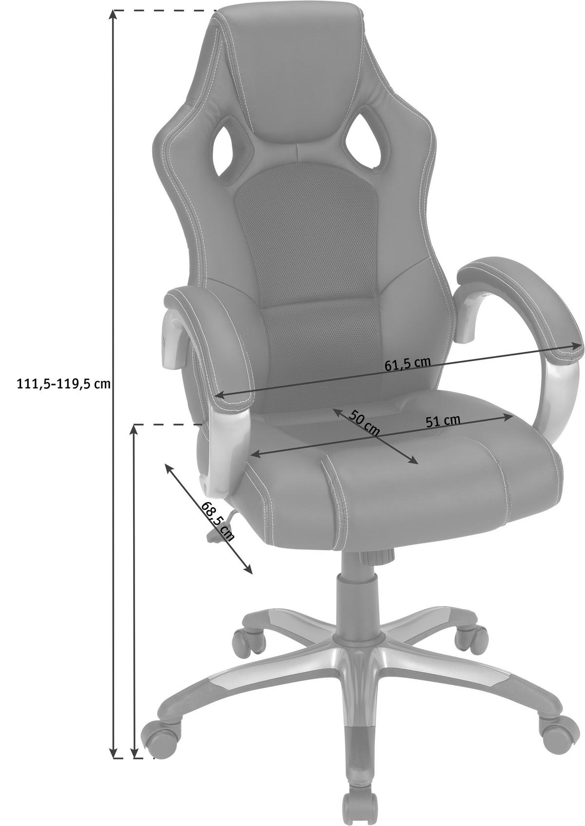 GEJMERSKA STOLICA  antracit, crna   - bela/crna, Dizajnerski, metal/tekstil (61,5/112-120/68,5cm) - Xora