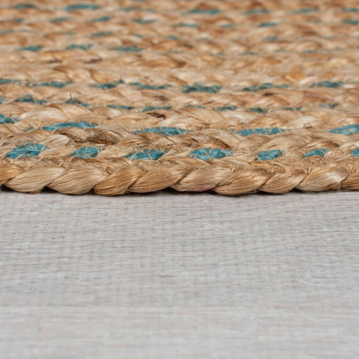 HANDWEBTEPPICH 180 cm Jute Circles Naturfarben  - Naturfarben, KONVENTIONELL, Textil (180cm)