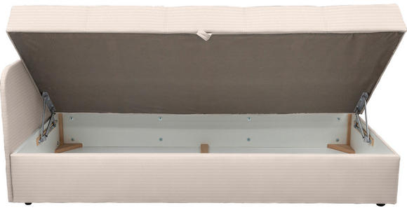 LIEGE  in Cord Creme  - Creme/Schwarz, Basics, Kunststoff/Textil (95/90/205cm) - Xora