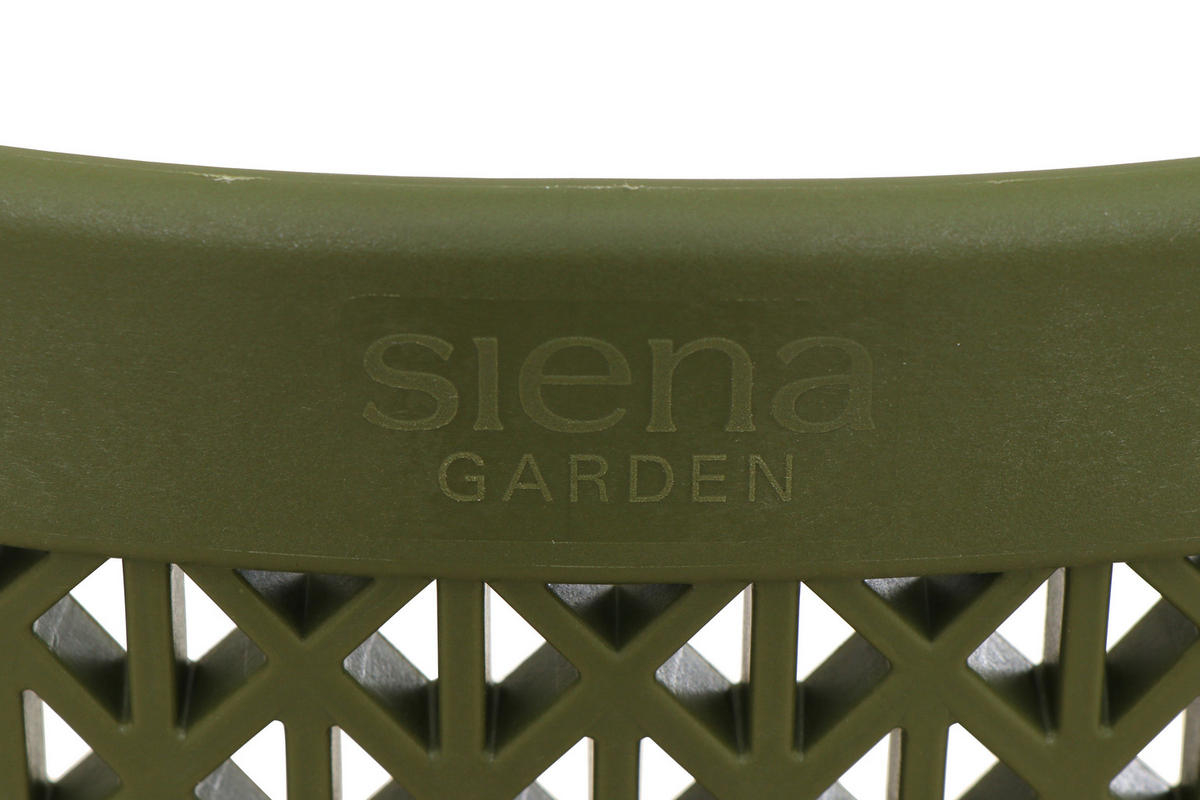 GARTENGARNITUR 3-teilig  - Anthrazit/Olivgrün, Basics, Holzwerkstoff/Kunststoff (80/81/80cm) - Siena Garden