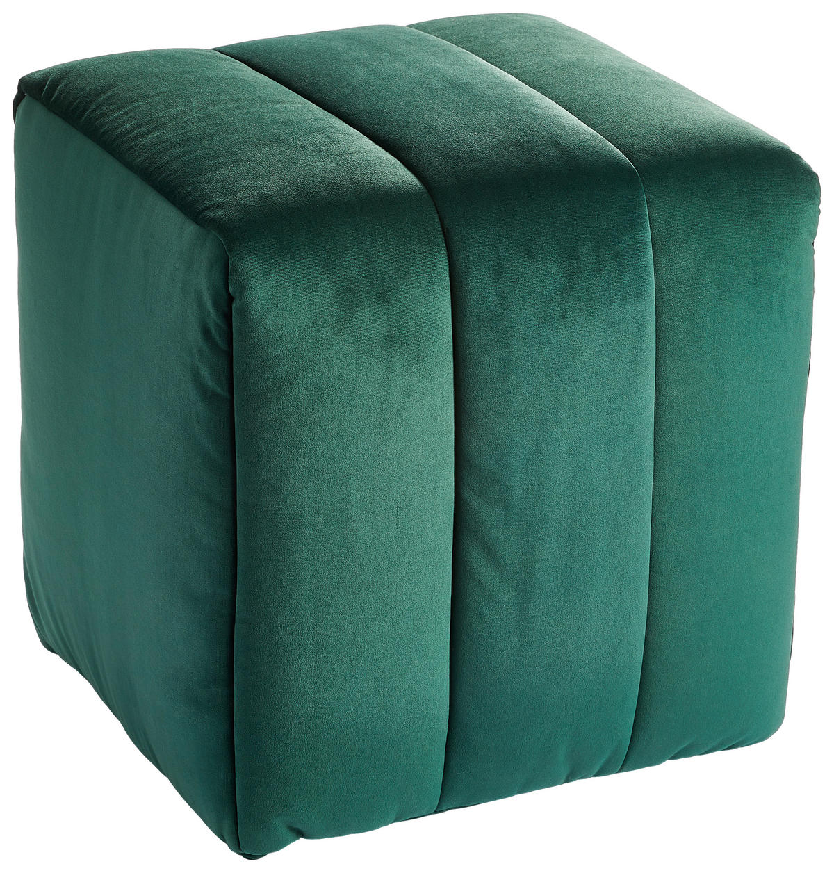 HOCKER in Textil Grün  - Grün, Design, Textil (43/50/43cm) - Novel