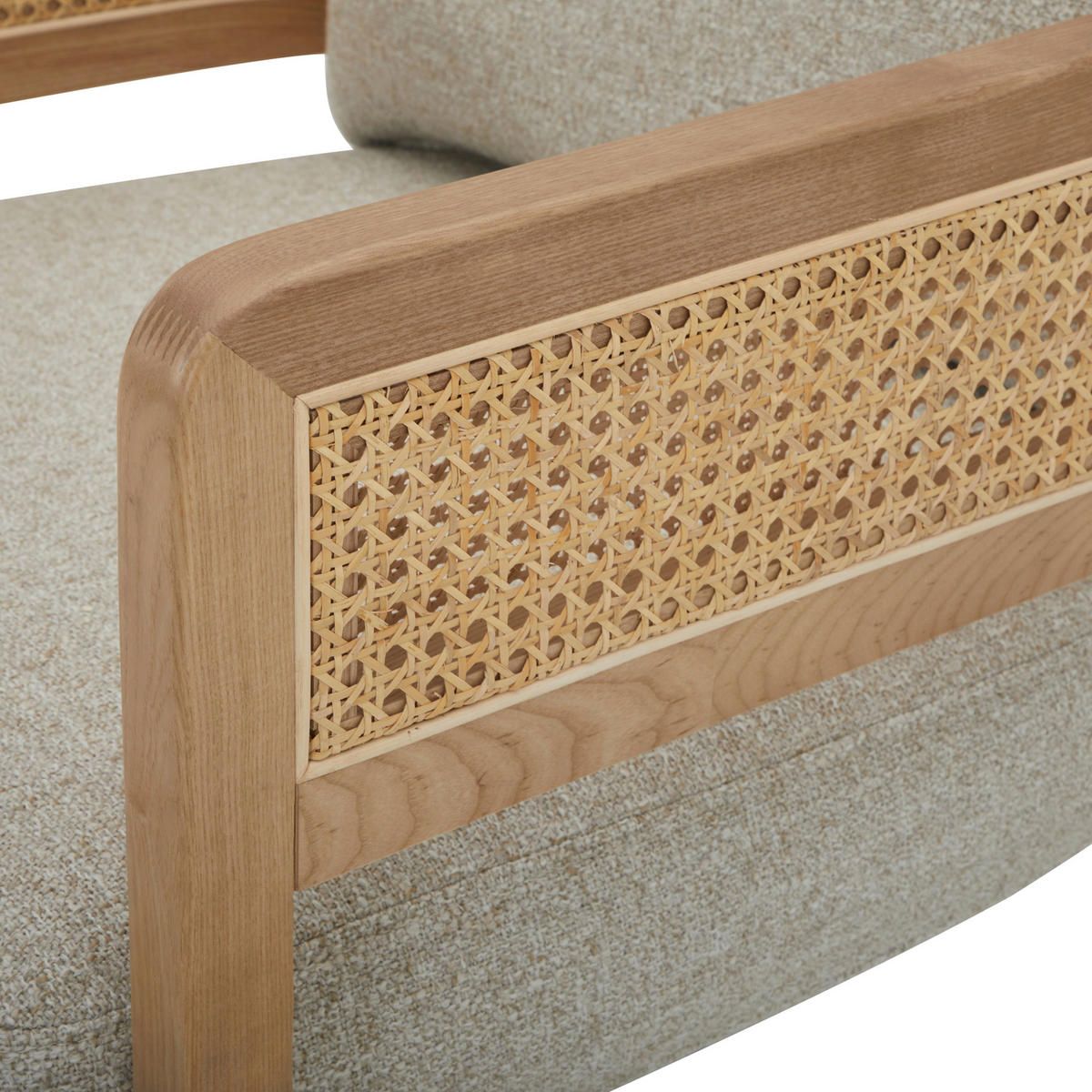 FOTEL - bézs/krémszínű, Lifestyle, textil/fa (71/73/80cm) - Livetastic